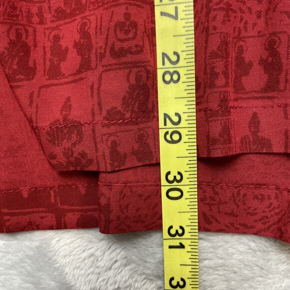 Endless Knot Art Asian Inspired Tunic Top Womens L Red Oriental Cheongsam Style - Picture 7 of 7